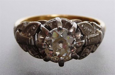 Lot 309 - A Diamond Solitaire Ring, the round brilliant cut diamond held in an eight claw setting to...