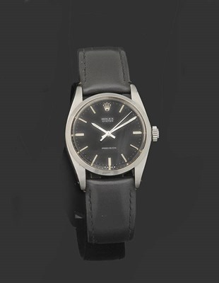 Lot 368 - A Stainless Steel Centre Seconds Wristwatch, signed Rolex, Oyster, Precision, Ref:6426, circa 1975