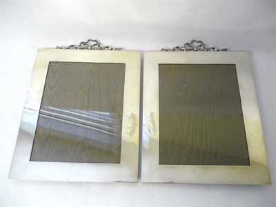 Lot 424 - A Pair of George V Photograph Frames, S Blackensee & Sons Ltd, Birmingham 1923, plain...