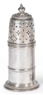 Lot 508 - A William & Mary Castor, maker's mark a mallet device, London 1690, of lighthouse form with...