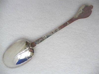 Lot 519 - A Charles II Trefid Spoon, Lawrence Coles, London 1680, of typical form, the bowl with a...