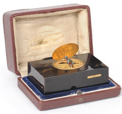 Lot 574 - A Tortoiseshell Singing Bird Musical Box, probably Swiss, circa 1910, retailed by Finnigans,...