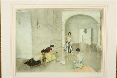 Lot 755 - After Sir William Russell Flint (1880-1969) "Los Cientos" Signed in pencil, with blindstamp for the