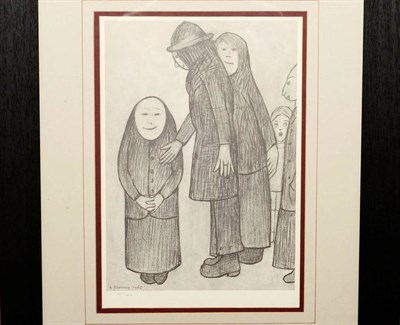 Lot 761 - After Lawrence Stephen Lowry R.A. (1887-1976) "Family Discussion" Limited edition numbered...