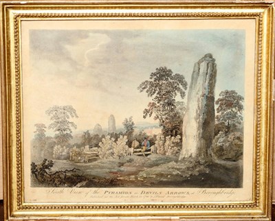 Lot 773 - J"¦Flintoff (18th/19th century) "South View of the Pyramids or Devils Arrows at Boroughbridge"...