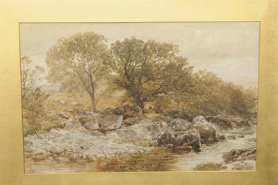 Lot 793 - Edmund Morison Wimperis R.I. (1835-1900) Welsh River Scene Signed with the artist's initials,...