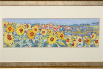 Lot 825 - John Holt (b.1949) "Bohemia" Signed and extensively inscribed on a label verso, pastel drawing,...