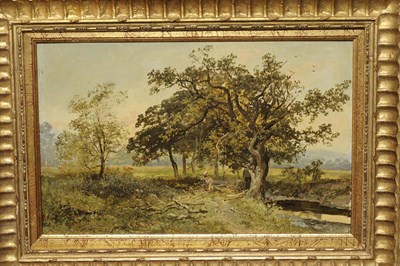 Lot 874 - Sidney Pike (fl.1880-1901) "On the Plym near Plymouth" Signed and dated 1880, inscribed with...