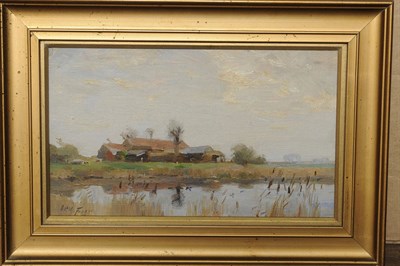 Lot 876 - William Miller Frazer R.S.A., P.S.S.A. (1864-1961) "Cloot Farm, Crowland by New River near the...