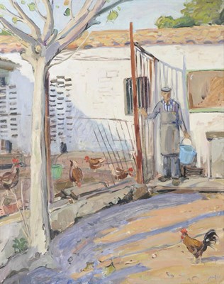 Lot 920 - Rafael Monzó (b.1952) Spanish  "The Farmer" Signed, inscribed with the artist's name and the...