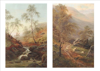 Lot 984 - William Mellor (1851-1931) "On Wansfell nr Ambleside, Westmorland"; "On the Burbage,...