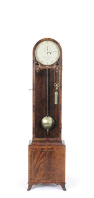 Lot 1021 - A Mahogany Domestic Regulator, Thos Cowham, 4 Engine St, Hull, the nicely figured case with...