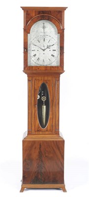 Lot 1024 - A Mahogany Chiming Longcase Clock, signed Jos Farrer, Pontefract, circa 1890, the nicely...