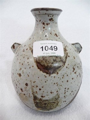 Lot 1049 - Janet Leach (nee Darnell) (1918-1997): A Stoneware Vase, speckled oatmeal glaze with brush...