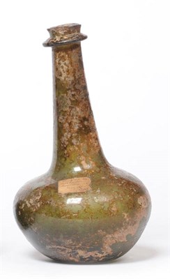 Lot 39 - An English Half-Size "Shaft and Globe" Bottle, circa 1660-1675, dug up in Booksellers' Row, Strand