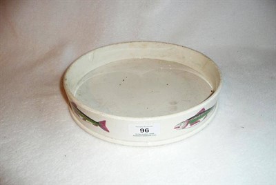 Lot 96 - A Pearlware Pottery Large Char Dish, 19th century, of typical shallow circular form, the border...