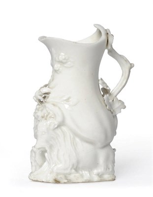 Lot 122 - A Chelsea Incised Triangle Period Goat and Bee Jug, circa 1745, probably after the original...