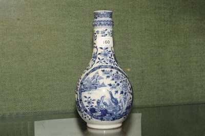 Lot 160 - A Chinese Blue and White Export Porcelain Guglet, circa 1760, the neck bulge body painted with...