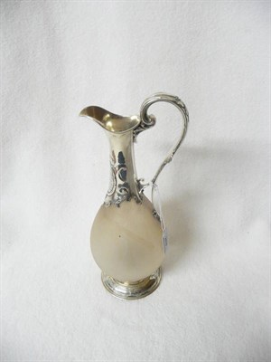 Lot 263 - A Victorian Presentation Silver Mounted Claret Jug, John Figg, London 1855, of acid etched...