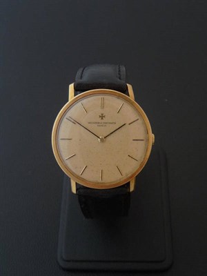 Lot 348 - An 18ct Gold Wristwatch, signed Vacheron & Constantin, Geneve, circa 1970, (calibre K1014) 17-jewel