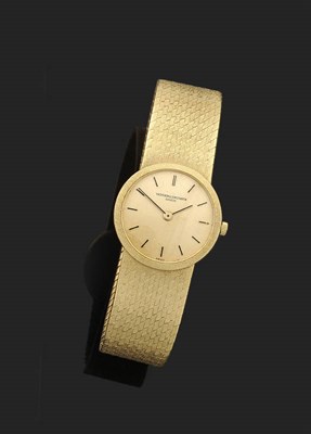 Lot 361 - A Lady's 18ct Gold Wristwatch, signed Vacheron & Constantin, Geneve, circa 1970, (calibre 1003)...