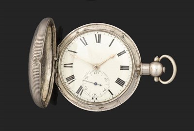 Lot 415 - A Silver Full Hunting Cased Rack Lever Pocket Watch, signed John Thackwell, Cardiff, No.1084, 1810