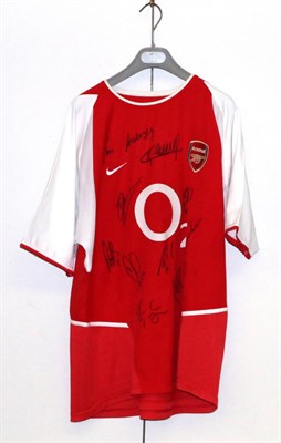 Lot 3017 - Arsenal Football Club Invincibles Signed Shirt Thierry Henry 11 signed by Wenger, Cygan, Henry,...