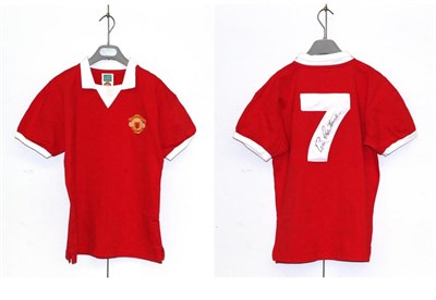 Lot 3035 - Manchester United Football Club Signed Retro Shirt Eric Cantona 7