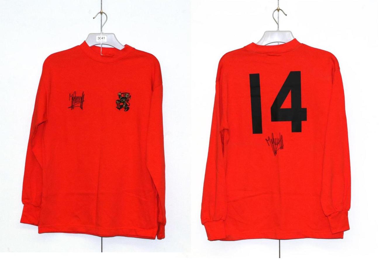 Lot 3041 - Netherlands Signed Shirt Johan Cruyff No.14