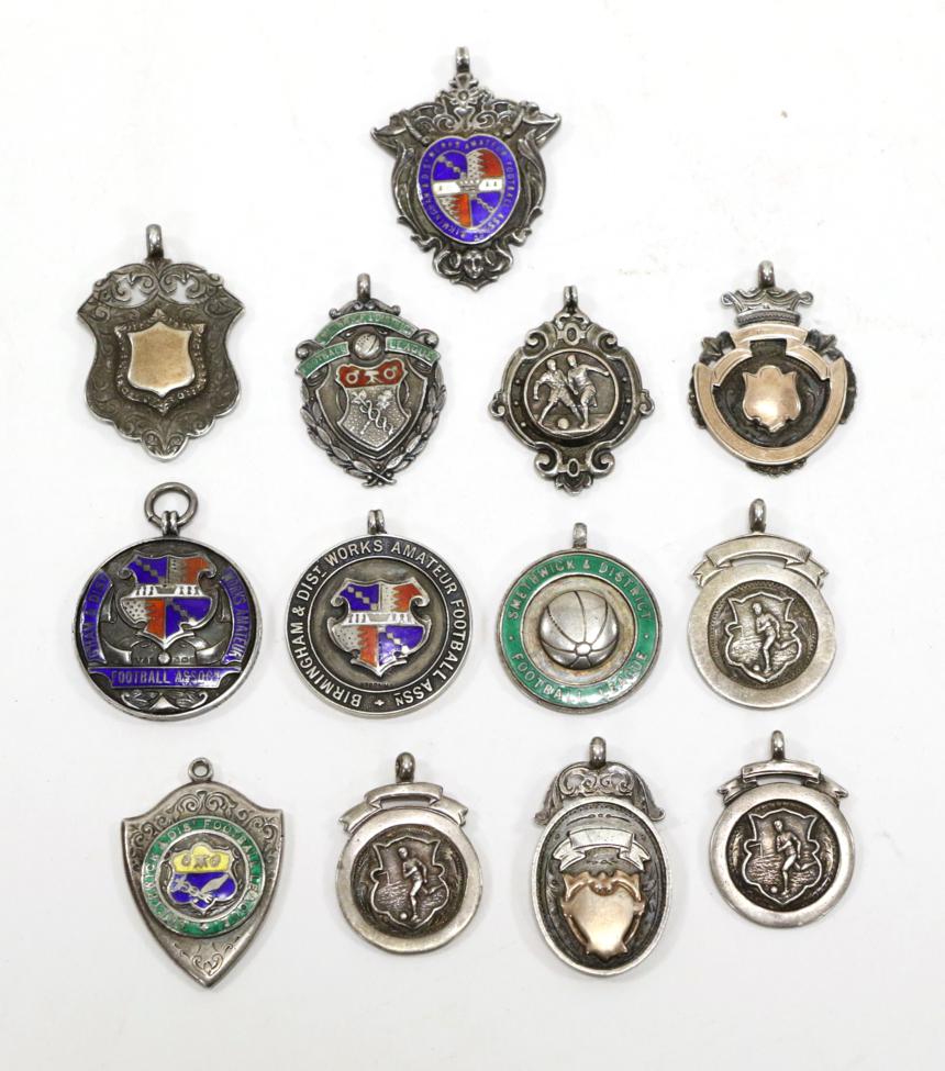 Lot 3046 - Various Football And Cricket Medals For R F Forsyth including Chances Departmental Football...