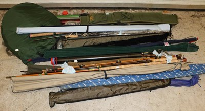 Lot 3053 - A Bundle of Mixed Rods and Rod Parts, mainly carbon and fibreglass, makers include Hardy,...