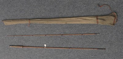 Lot 3062 - A Hardy 2pce Split Cane 'Tourney' Fly Rod, serial no.E74391, with burgundy whipping, agate...