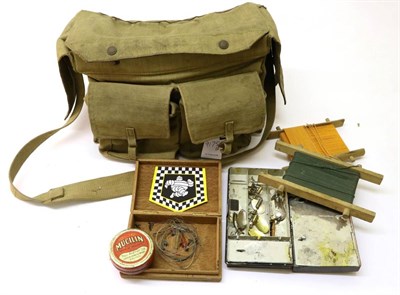 Lot 3106 - Mixed Tackle, including a Hardy wooden landing net, another landing net, a Hardy 'Hi Regan'...