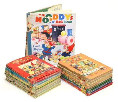 Lot 3181 - Noddy Books By Enid Blyton a collection of 14 hard back editions  (from the first 15, lacks...