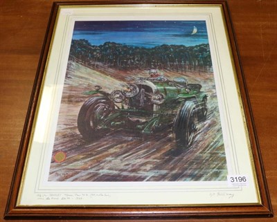 Lot 3196 - Phil May Giclee Print On Canvas Signed Artists Proof 4 1/2L Bentley Team Car No.4 (Old Mother...