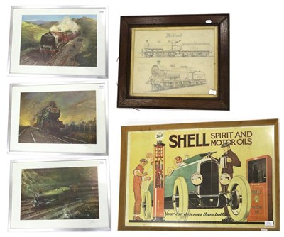 Lot 3206 - Terence Cuneo Three Signed Prints (i) City of Lancaster 'Royal Scot' (ii) Isambard Kingdom...