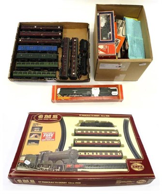 Lot 3246 - GMR OO Gauge St Pancras To Derby Circa 1958 Set (E-G box G) Hornby Railways Battle of Britain Class