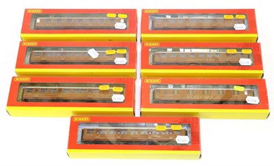 Lot 3271 - Hornby (China) OO Gauge Superdetail LNER Coaches 2xR4170 Brake coach, R4171 1st, R4172 3rd,...