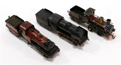 Lot 3334 - Marklin O Gauge Two Clockwork Locomotives 0-4-0 MR 281 (F-G) and 0-4-0 R880 (G); together with...