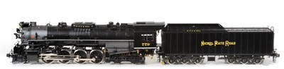 Lot 3368 - Aster Gauge 1 2-8-4 Nickel Plate Road 779 Locomotive And 12-Wheel Bogie Tender professionally...