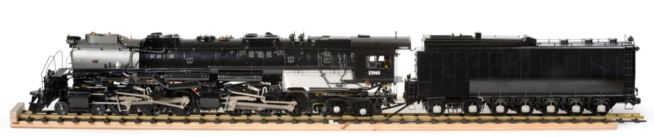 Lot 3374 - Aster Gauge 1 4-6-6-4 Union Pacific Challenger Locomotive And 14 Wheel Tender professionally...