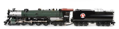 Lot 3375 - Aster Gauge 1 4-8-4 Class S2 Locomotive And 12-Wheel Bogie Tank Tender professionally...