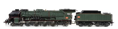 Lot 3377 - Aster Gauge 1 SNCF 241.P./34.P. Locomotive And 8-Wheel Bogie Tender professionally constructed...