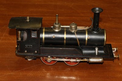 Lot 3380 - Carette (?) Gauge 1 Live Steam 0-4-0 Locomotive E1 (lacks tender, repainted and restored with...