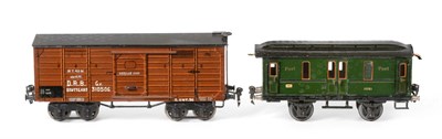 Lot 3391 - Marklin Gauge 1 Baggage Car Berlin 2926 with added lettering to sides 'DRB Stuttgart ...' 28cm...