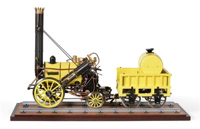 Lot 3398 - O S Engines Live Steam 5"; Gauge Stephenson's Rocket professionally constructed and finished in...