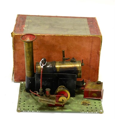 Lot 3401 - Bowman Live Steam Stationary Steam Engine with single oscillating cylinder (F-G box F)