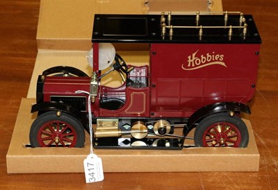 Lot 3417 - MSS  Live Steam 'Hobbies' Delivery Van maroon (E, unfired, boxed)