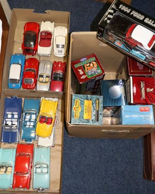 Lot 3463 - 1:18 Scale Diecast including American Muscle Ford F-100, Sun Star 1964 Ford Galaxie, Solido...