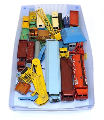 Lot 3496 - Dinky Various 1950's Vehicles including Foden Mobilgas tanker, 2nd Foden Chain lorry,...